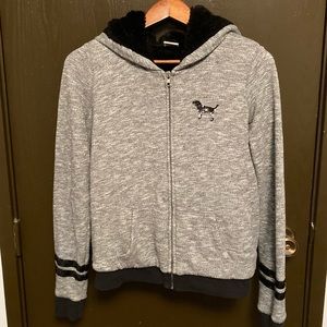 PINK full zip hoodie
